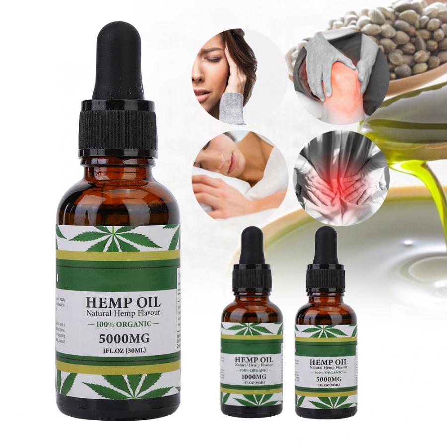 Natural Organic Hemp Oil Slip Aid Pain Relief Anti Stress 30ml Hemp Oil