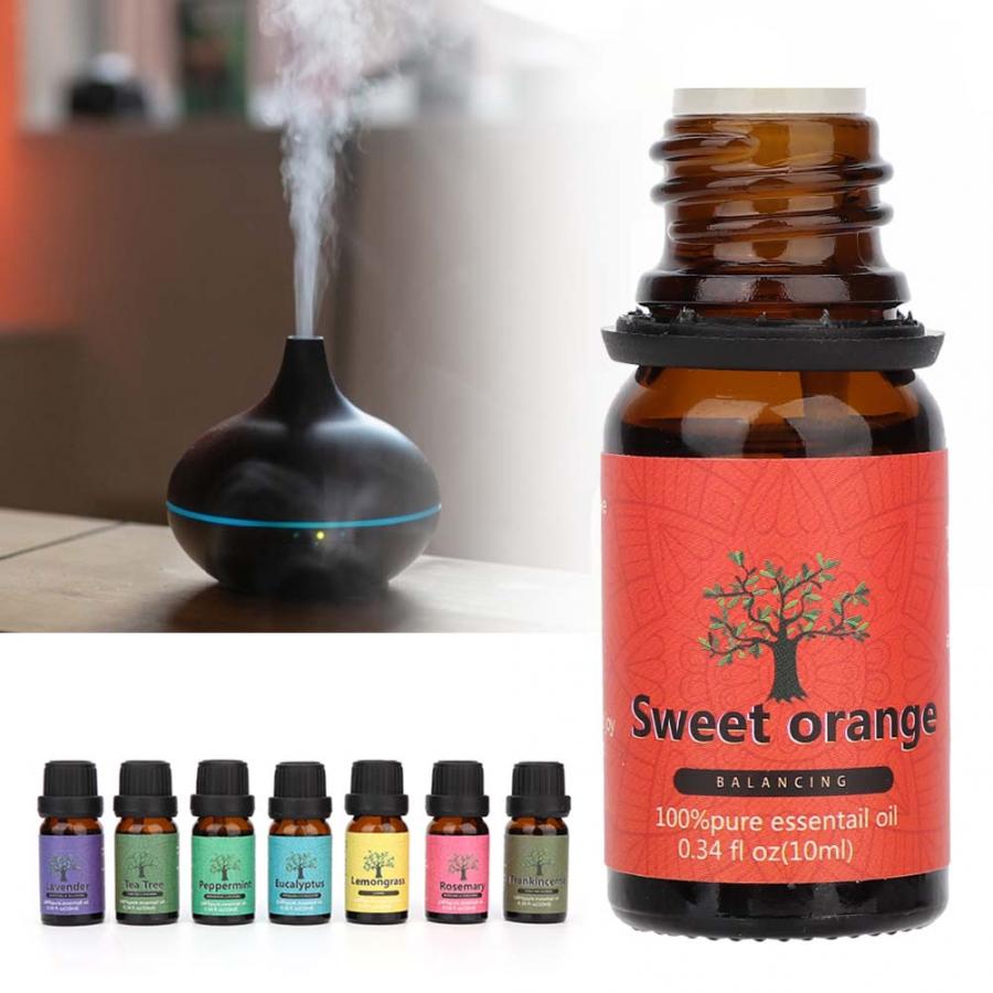 8pcs 10ml Aromatherapy Essential Oil Massage Stress Pain Relieve Essential Oil Aromatherapy Essential Oil