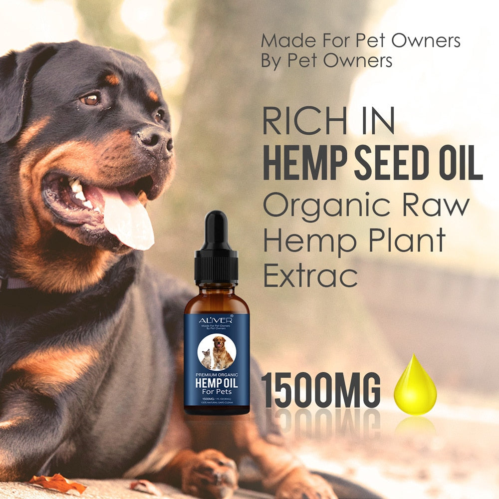 Hemp Essential Oil For Dogs Pet Care Pet Care Anxiety RelieF Pain Relif 30ML