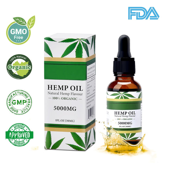 Organic Hemp Seed Oil Aromatherapy Essential Oil Natural Anti--Inflammatory Body Concealer Massage Spa Pain Relief Anti Anxiety