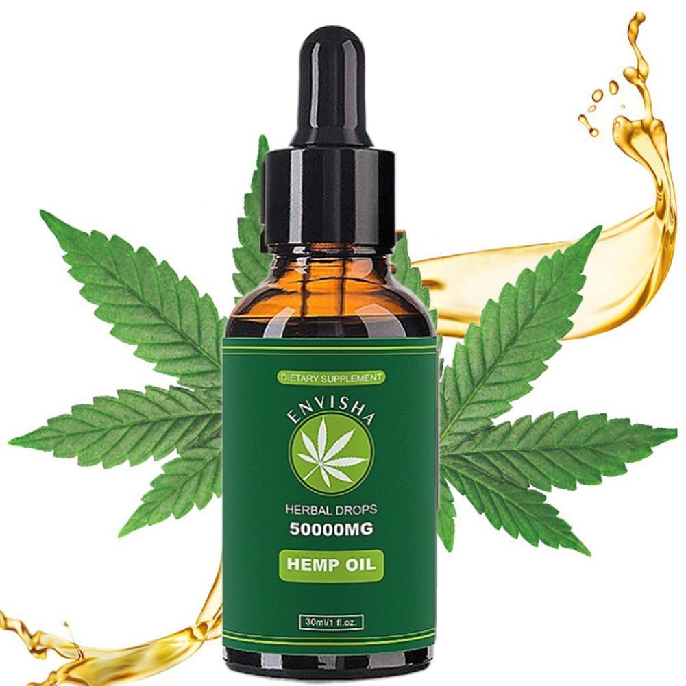 50000mg Hemp Oil for Pain Relief Anxiety Sleep Anti Inflammatory Extract Drops Seed Oil Organic Therapeutic Grade 30g
