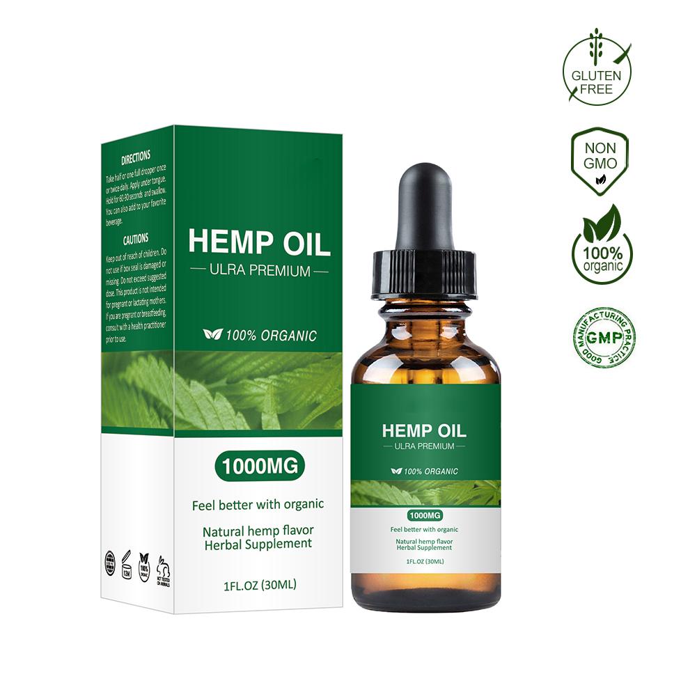 Organic Hemp Seed Oil Aromatherapy Essential Oil Anti--Inflammatory Body Skin Care Massage Spa Pain Relief Anti Anxiety