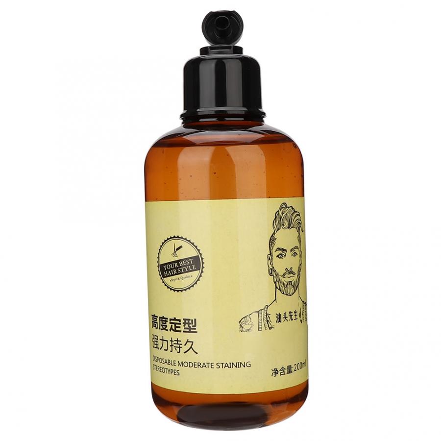 Pain Relief 200ml Men Hair Styling Gel Beauty Salon Moisturizing Retro Hair Oil Hair Wax Massage Relaxation